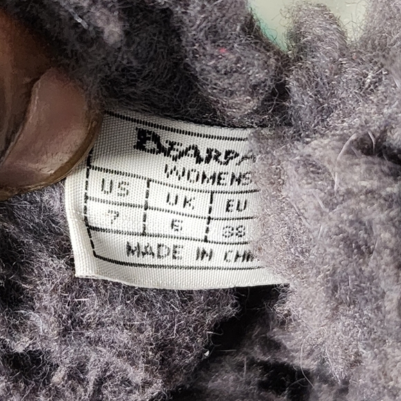 Bearpaw Womens Isabella Gray Wool Waterproof Sheepskin Snow Boots Shoes Size 7 - Picture 9 of 9